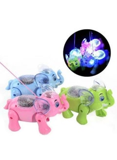 Manos Clever Elephant 3D Musical Toy with Light and Sound Assorted Color (Pink, Multicolor) Toy  - Image 4