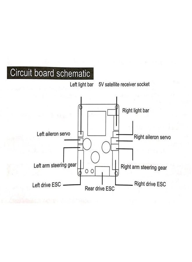 KingVal Replacement Receiver Board RC Parts Compatible with WLtoys XK X450 RC Airplane Aircraft Fixed Wing RC Glider - Image 5