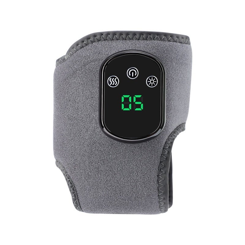 Heated Electric Foot Massager Compact Portable Grey - Foot Pain Relief Foot Massage Machine for Seniors Home Use - Image 1