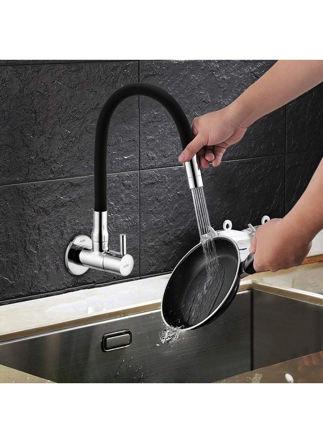 ALTON GRC3836 Brass Sink Cock with Dual Flow Flexible Swivel Spout, Black & Chrome Finish - pzsku/Z530DCC3E258C0901B31BZ/45/_/1740982748/cd0486b1-7823-425d-99b6-0e78b3df5508