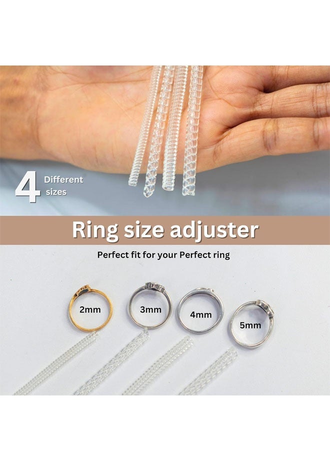 Ring Size Adjuster for Loose Rings - 12 Pcs Transparent Ring Snuggies - Unisex and Traditional - 2mm to 5mm 4 Sizes 3Pcs Each - Image 4