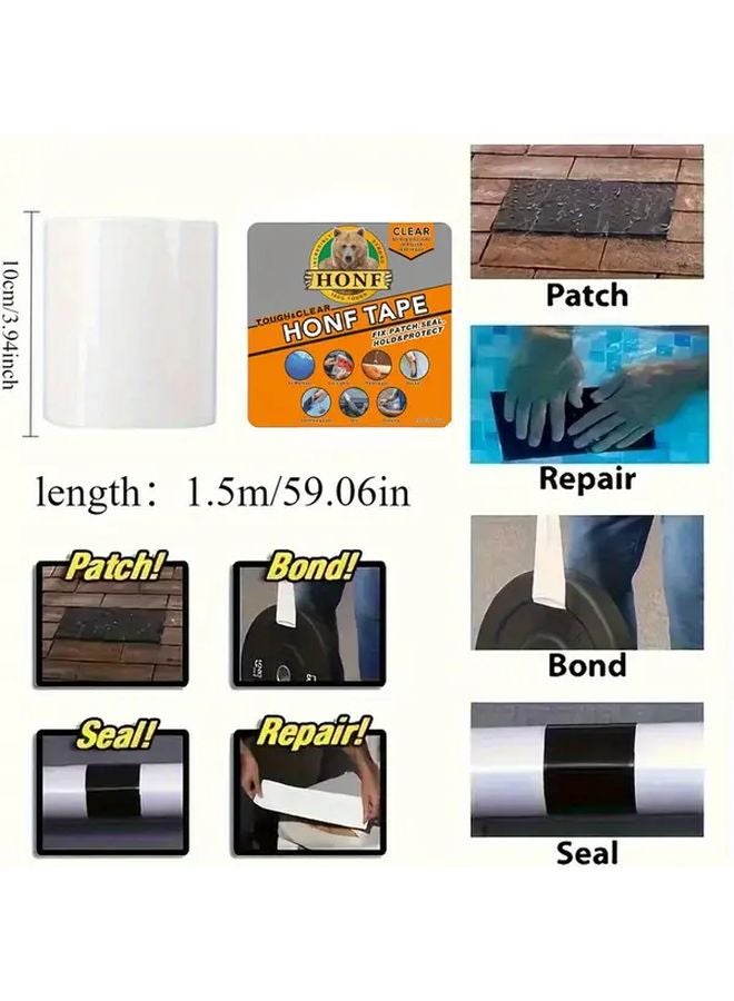 1 Roll Transparent TPU Self Adhesive Patch For Camping RV Boat Inflatables - Image 4
