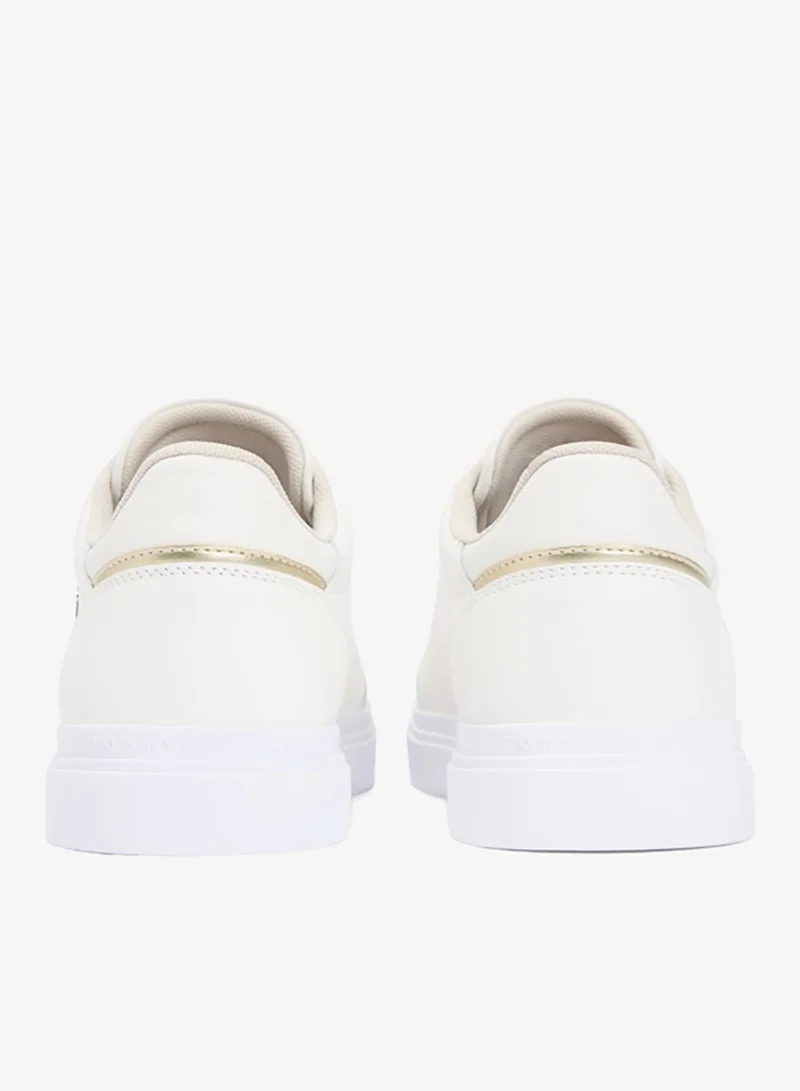 TOMMY HILFIGER  Leather Monogram Cupsole Trainers for Women | Best Price UAE