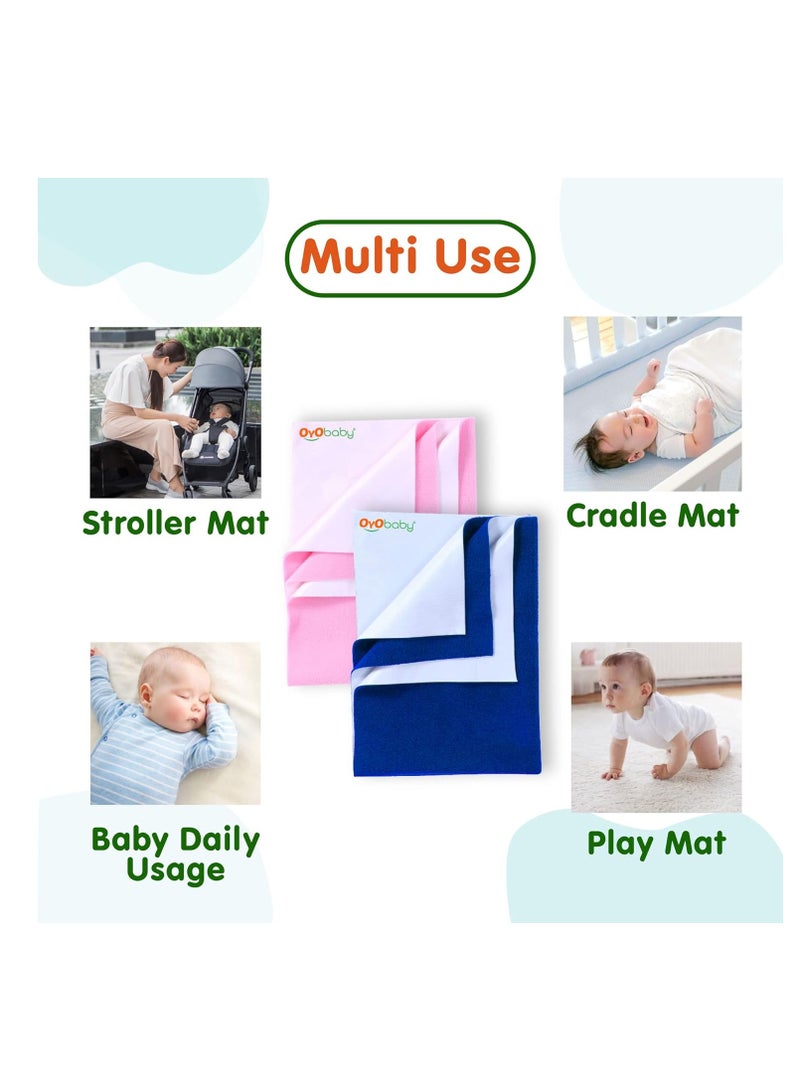 OYO BABY Waterproof Quick Dry Sheet for Baby| Bed Pad | Baby Bed Protector Sheet for Toddler Children (X-Large (200cm x 140cm), Gold) - Image 5