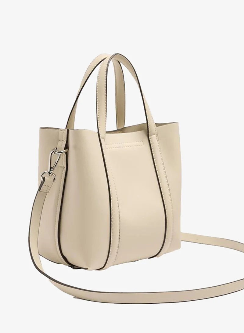 Parfois White Tote Bag With Crossbody for Women | Best Price UAE