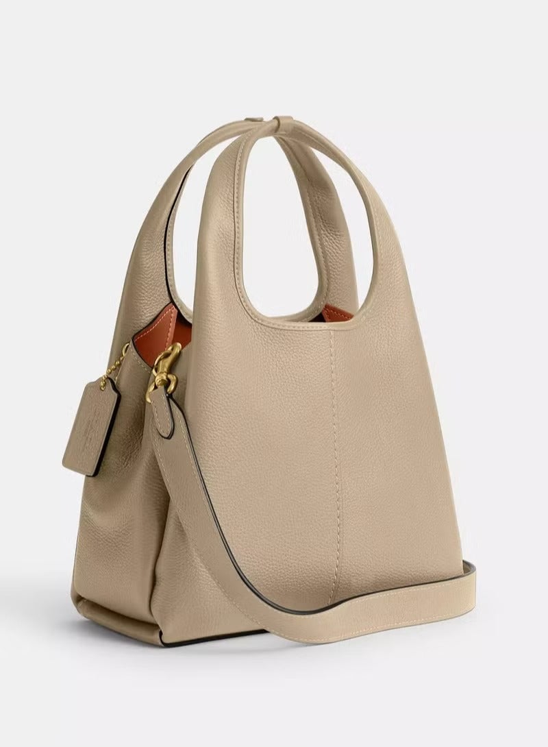 coachoutlet Coach Lana Women's Shoulder Bag 23, Women's Tote Bag, Women's Hand Bag, Women's  Travel Bag, Brass/Ivory - Image 3