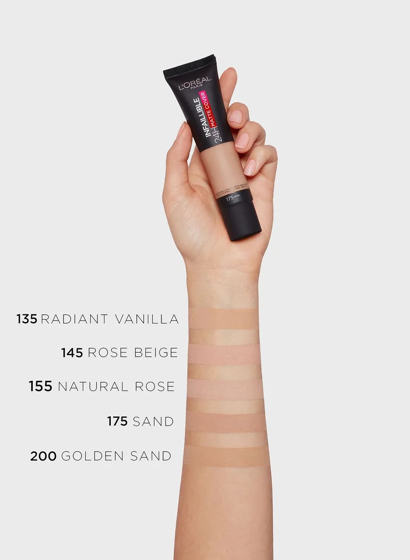 L'OREAL PARIS Infallible 24Hr Matte Cover Foundation 145 Rose Vanilla