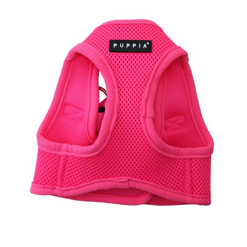 Puppia Neon Soft Vest Harness Step-in No Choke No Pull Walking Training for Small and Medium Dog, Pink, Medium - Image 3