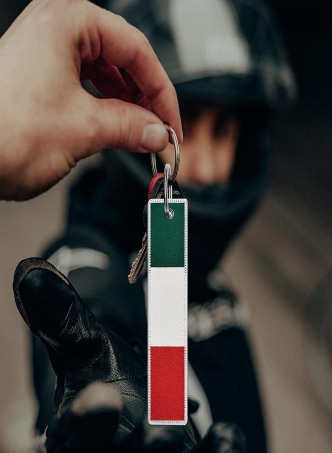 JAVD Italy Flag Keychain Tag with Key Ring (3 Pack) - Image 4
