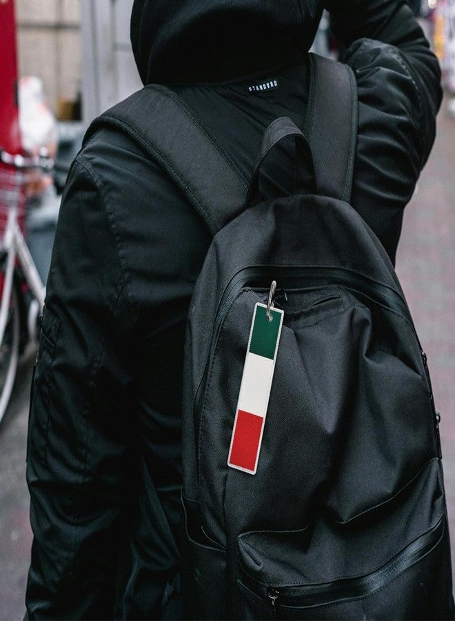 JAVD Italy Flag Keychain Tag with Key Ring (3 Pack) - Image 5