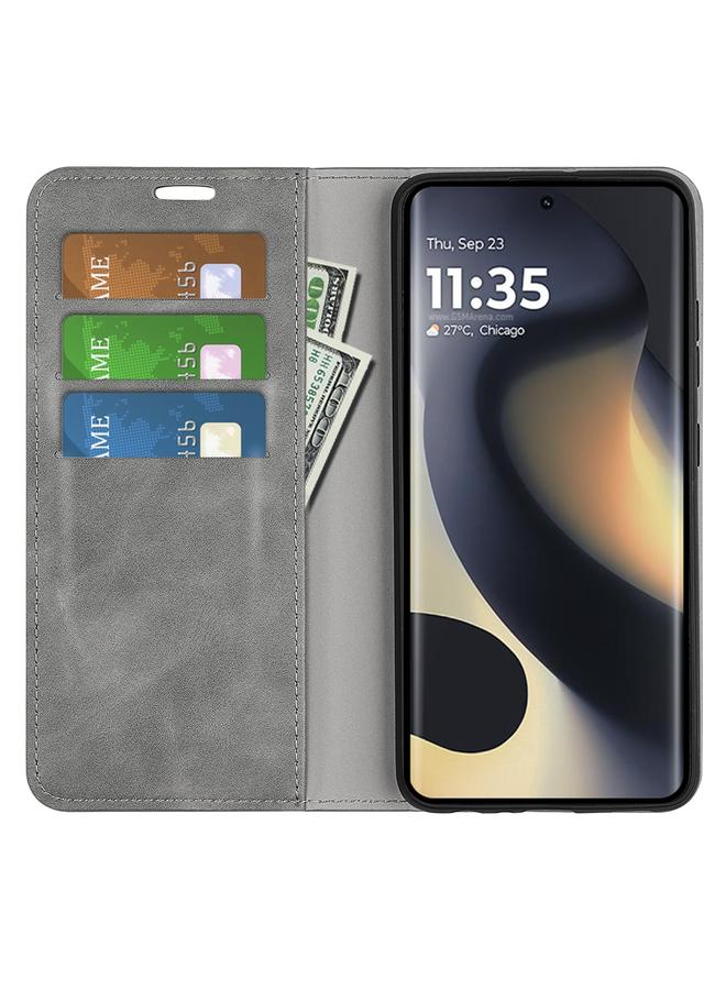 اس-توب جراب لهاتف Motorola Edge 5G 2024 جراب هاتف جلدي مغناطيسي بتصميم ريترو - Image 4