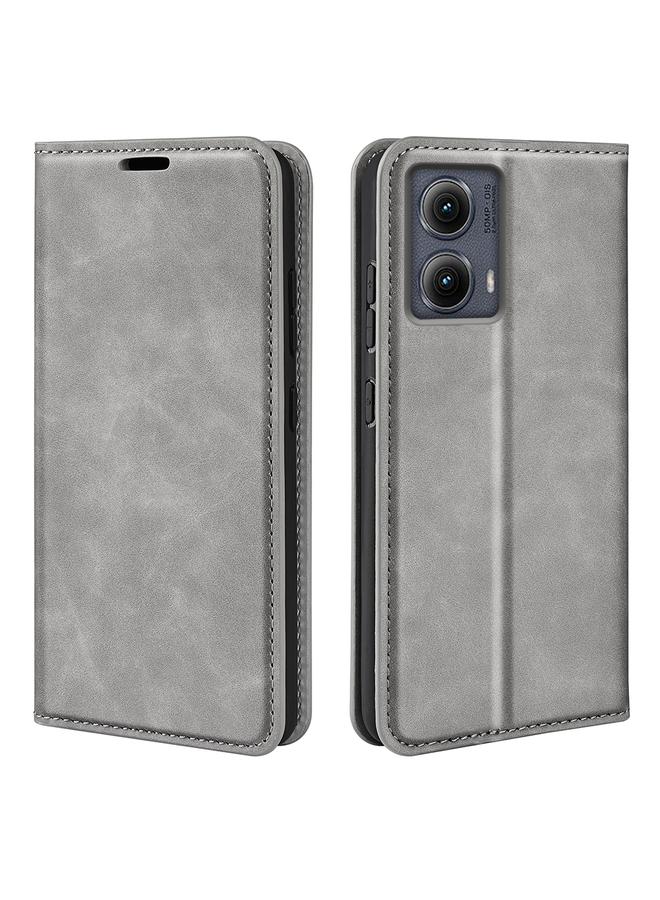 اس-توب جراب لهاتف Motorola Edge 5G 2024 جراب هاتف جلدي مغناطيسي بتصميم ريترو - Image 1