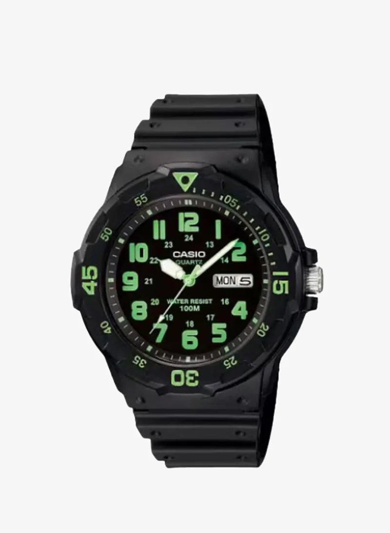 Casio Men's Analog Display Watch With Black Resin Strap - MRW-200H-3B