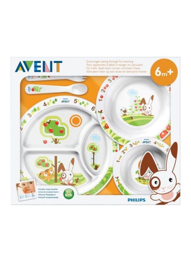 Philips Avent 5 - Pieces Toddler Mealtime Set For Suitable From 6 Months , White - Scf716 - 00 - Image 2