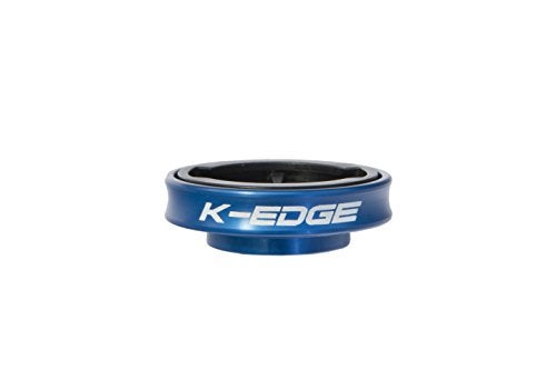 K-Edge | Gravity Top Cap Bicycle Computer Mount | Garmin | Blue - Image 1