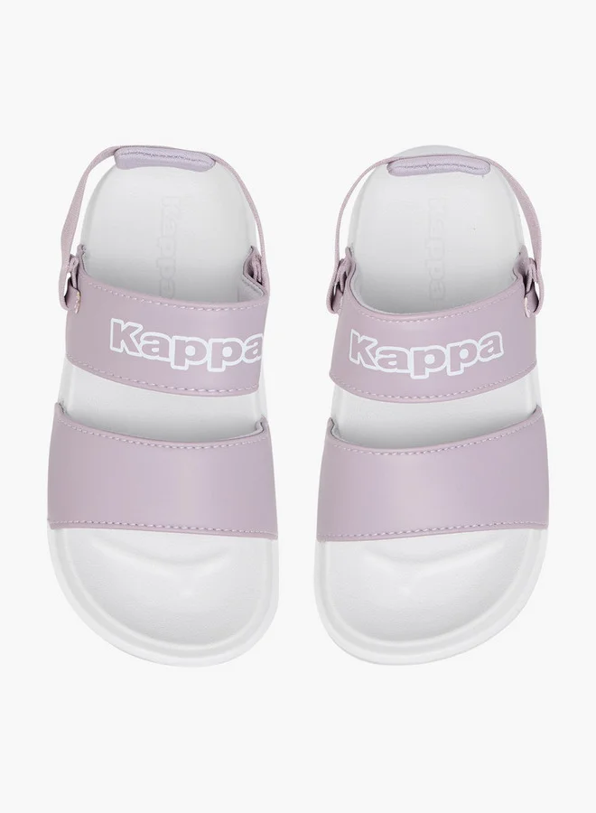 كابا Girls' Logo Print Sandals with Elasticated Strap