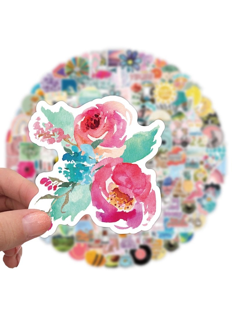 إسكدنيا 100 قطعة من الملصقات المقاومة للماء، ملصقات زجاجات المياه للأطفال، ملصقات لطيفة لزجاجات المياه، ملصقات جمالية لأجهزة الكمبيوتر المحمول، ملصقات لوح التزلج للأطفال والمراهقين والفتيات - Image 4