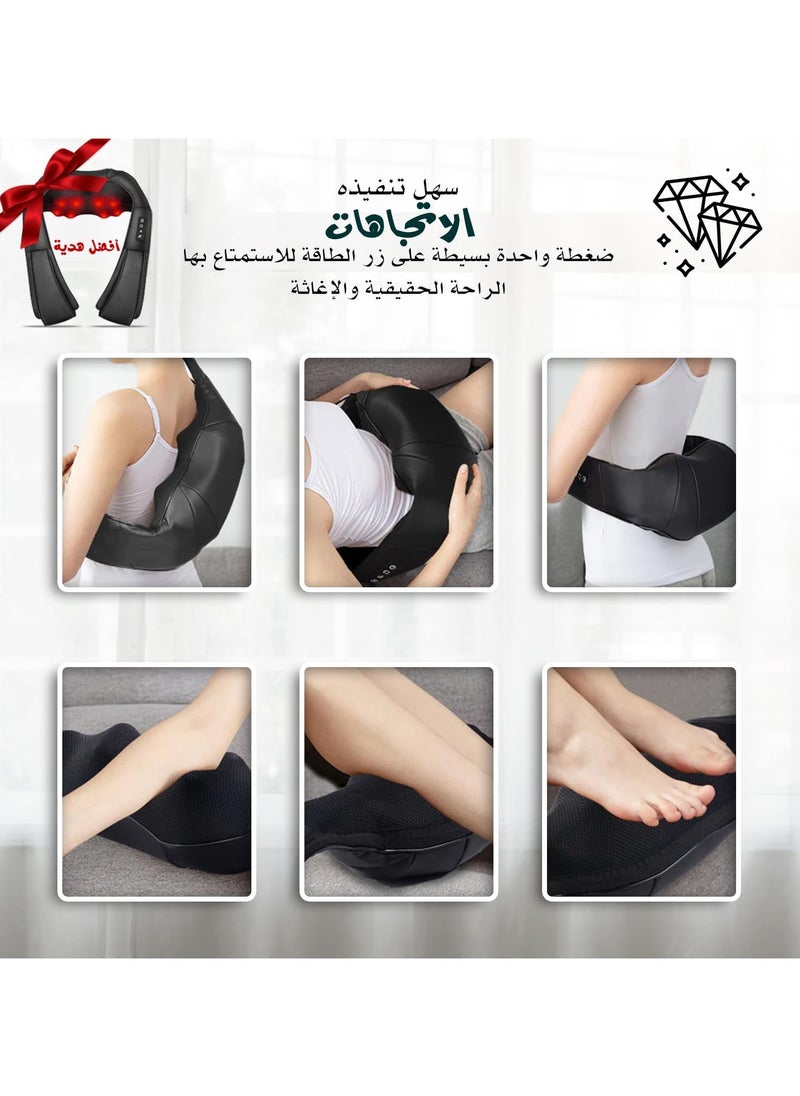 ABJ - Neck Massager with Heat, Shiatsu Massager for Neck, Back, Shoulder, Foot and Leg, Deep Tissue 3D Kneading Helps to Relax Muscles at Home and Car, Comfort Gifts for Women and Men - Image 1