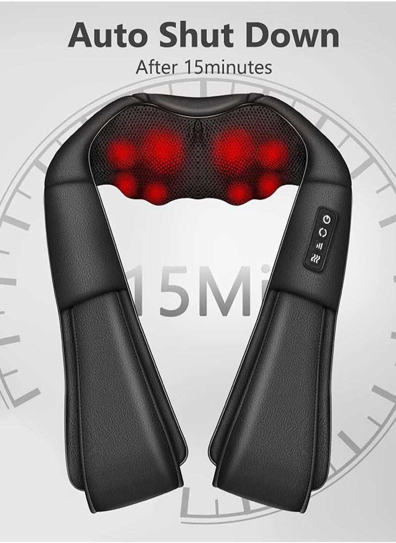 ABJ - Neck Massager with Heat, Shiatsu Massager for Neck, Back, Shoulder, Foot and Leg, Deep Tissue 3D Kneading Helps to Relax Muscles at Home and Car, Comfort Gifts for Women and Men - Image 1