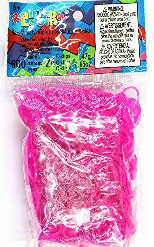 Rainbow Loom Rose Jelly Rubber Bands Refill Cclips - Image 1