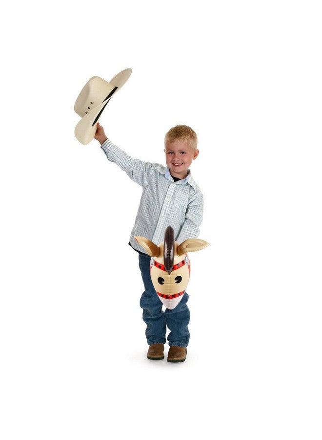 2Pcs Inflatable Stick Horse,Inflatable Horse Head On Stick Horse Costume Pony/Halloween/Western Cowboy/Horse Baby Shower Birthday Party Decorations Supplies Favors Props, 37 Inches (Red)