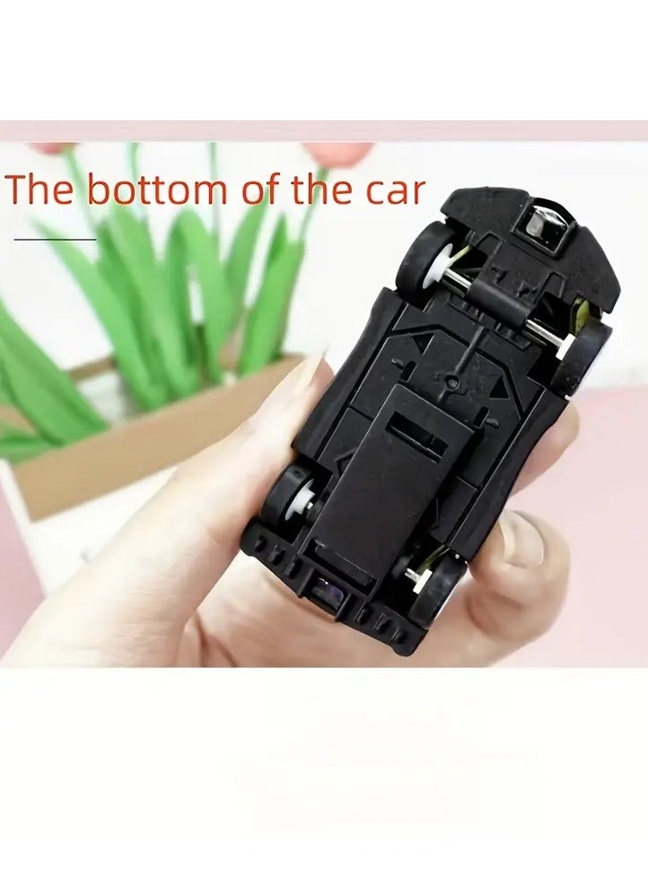 FUN MOMENT - Set of 6 Mini Pull Back Cars in Assorted Colors and Designs - Image 1