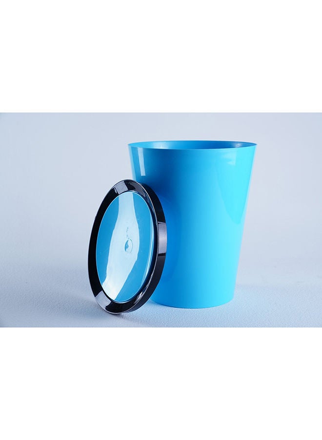 Pan Home سلة المهملات الأساسية |أزرق| مع غطاء | 8.5 لتر - Image 5