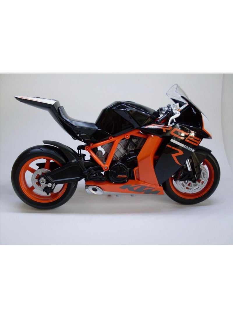 ويلي لعبة نموذج دراجة نارية مصبوبة بمقياس 1:10 طراز 1190 RC8 R - دراجة رياضية باللونين الأسود والبرتقالي - Image 1