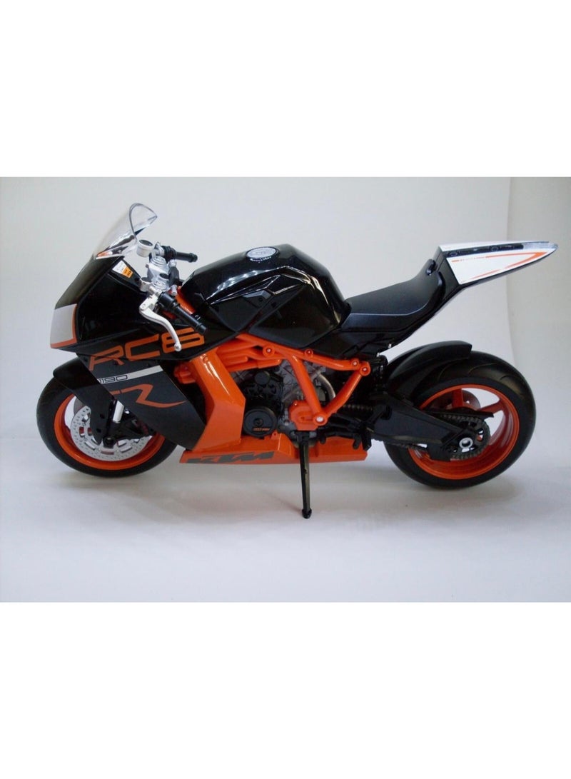 ويلي لعبة نموذج دراجة نارية مصبوبة بمقياس 1:10 طراز 1190 RC8 R - دراجة رياضية باللونين الأسود والبرتقالي - Image 3