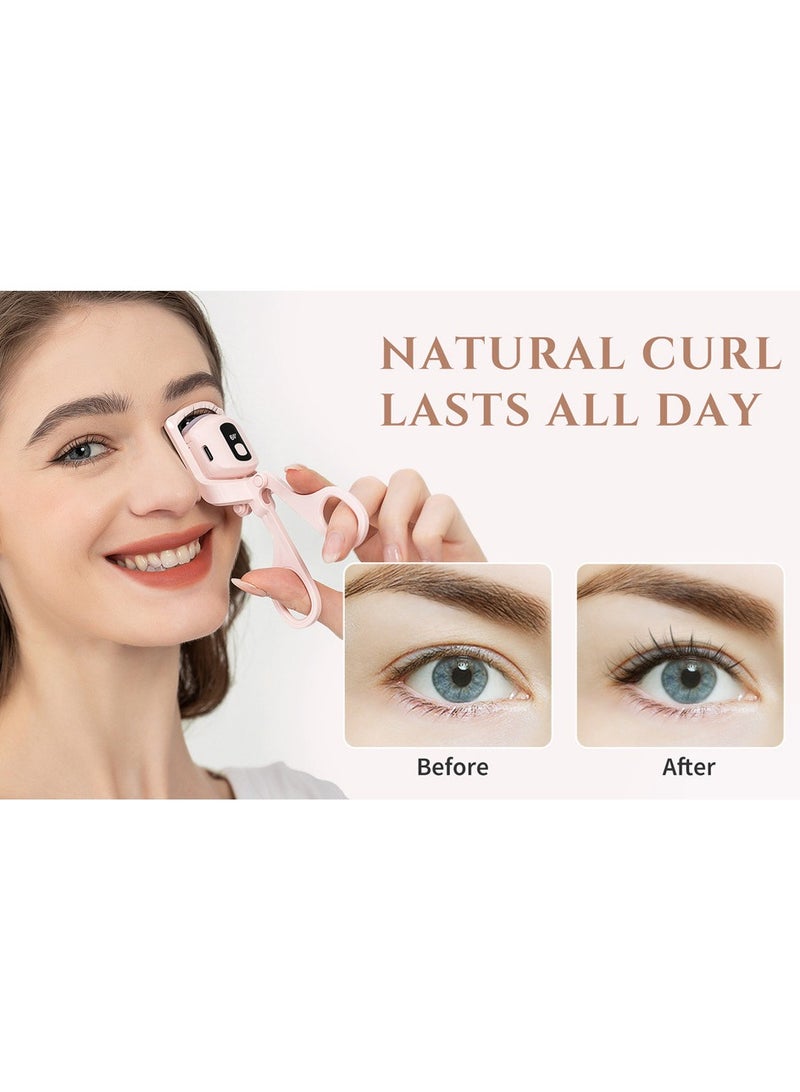 Excefore Rechargeable Heated Lash Curler for Natural Lashes with Quick Pre Heat (White) - Image 1