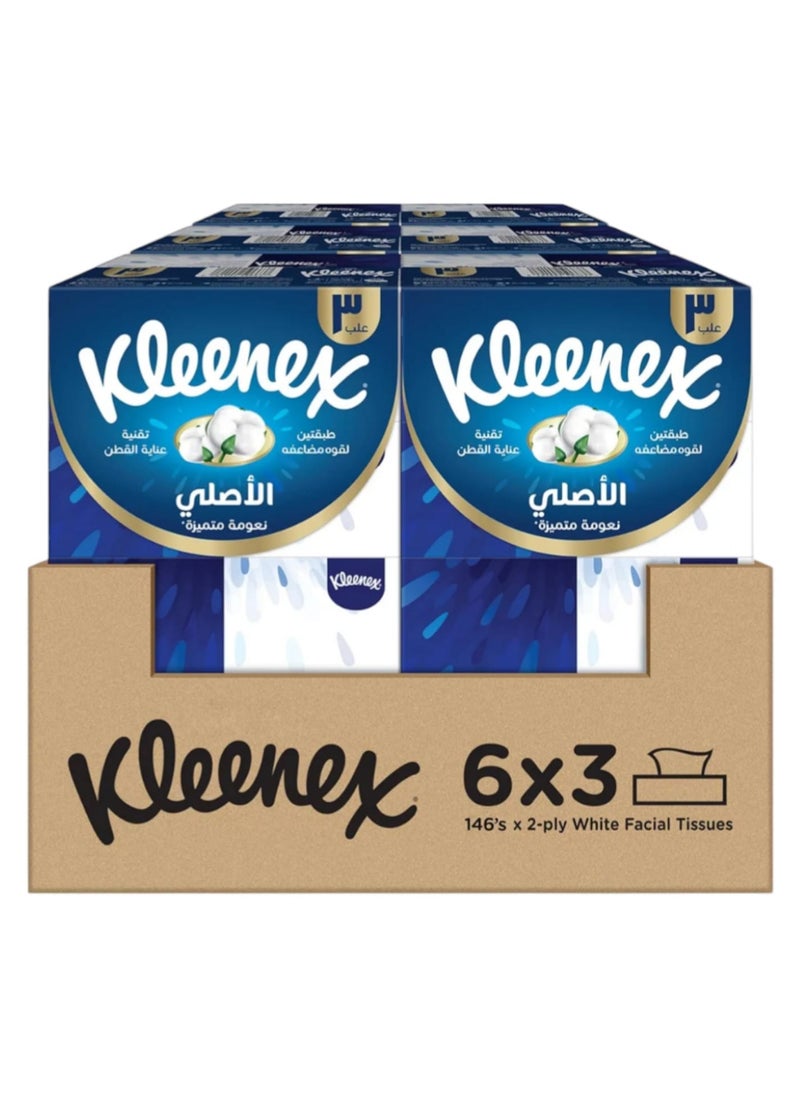 Carton of soft facial tissues, two layers, 146 sheets * 18 packages - pzsku/Z530F438C8E311CFCDA1BZ/45/_/1732622434/95976113-aae2-44fa-9d2c-38aa7e599e7f