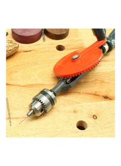 NIBEMINENT Portable Mini Manual Drill Black/Red 31.00X7.00X8.20cm  - Image 5