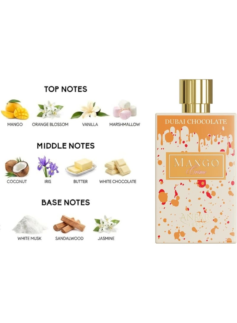عنفر أنفر دبي شوكولاتة - مانجو كريم إكستريت دي بارفان بخاخ 2.7 أونصة - Image 2