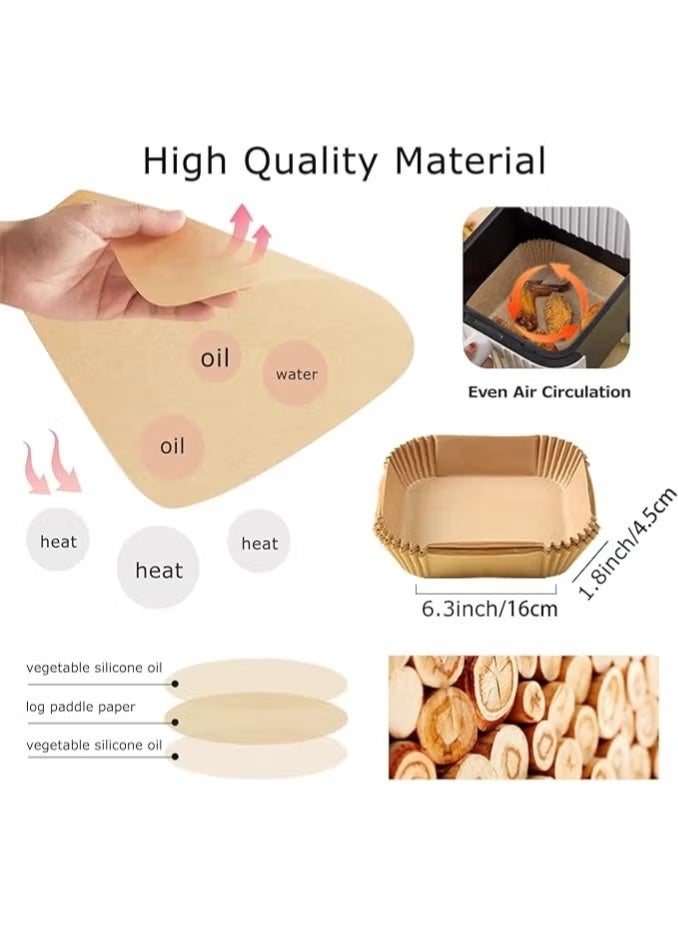 ورق اير فراير - 100 قطعة، غير لاصق، مربع، صغير - Image 4