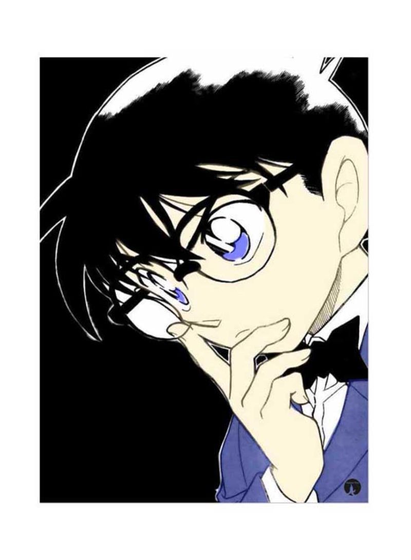 Metal Plate Of The Anime Detective Conan Poster Multicolour