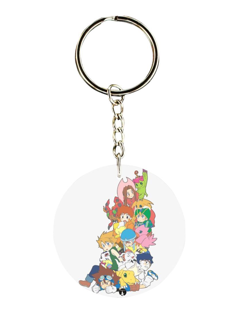 RKN Double Sided Digimon Printed Keychain
