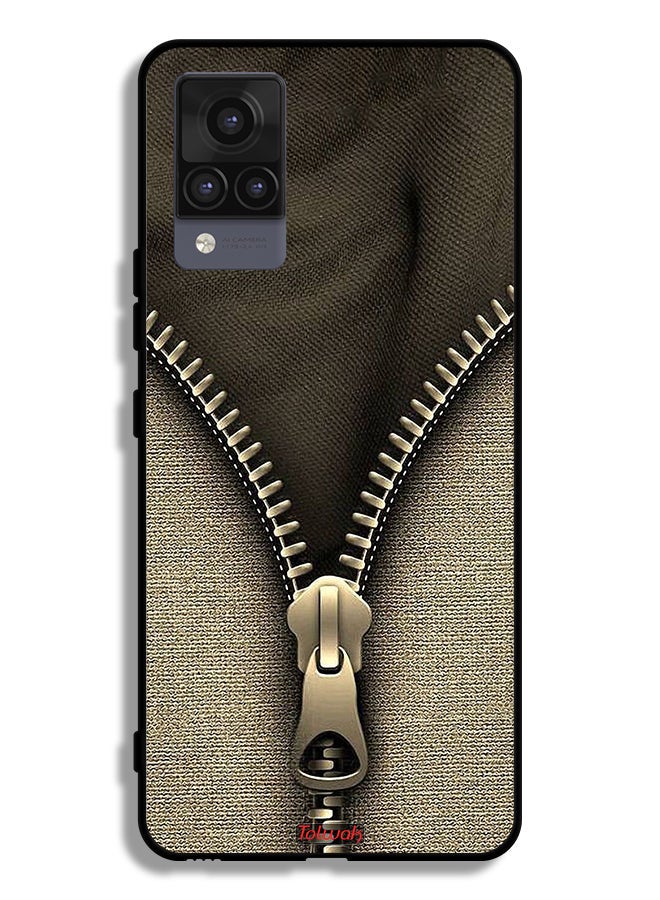 Tolwak غطاء واقي لهاتف Vivo V21 5G بنمط سحاب - Image 2