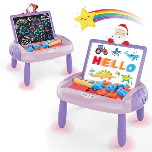 Cokzer Gift for 12 Year Old Girls Toddler Girl Toys with Magnetic Letters and Numbers Learning and Educational Toys for 1 2 Year Old Girls Birthday Unicorn Pink - Image 1