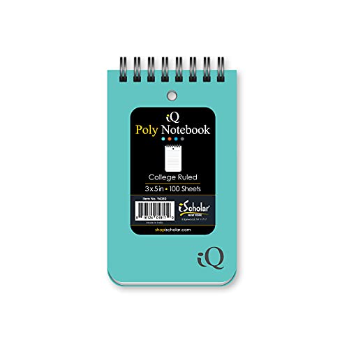 iScholar Double Wire Poly Memo Book, 3 x 5", Top Open, Color will Vary (94350) - Image 1