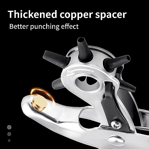 XOOL Belt Hole Puncher for Leather, Precision Multi-Size Leather Hole Punch for Watch Bands, Straps, Collars, Saddles, Shoes, Fabric, DIY Home, Craft Projects - Image 3