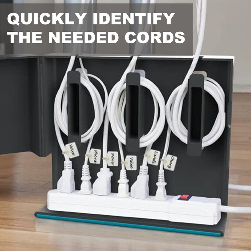 Mr-Label 2-3/4â€ Nylon Cable Zip Ties Tags Labels Marker â€“ Write on | Self-Locking â€“ with Free Printable Labels - for Wire Marking and Organizing (50, Five Assorted Color) - Image 4