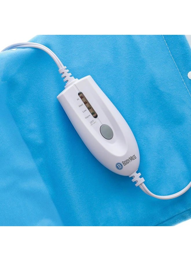 BodyMed وسادة تسخين رطبة وجافة مع إيقاف تشغيل تلقائي - 12 بوصة × 15 بوصة، زرقاء، ZZHP1215EA - Image 5