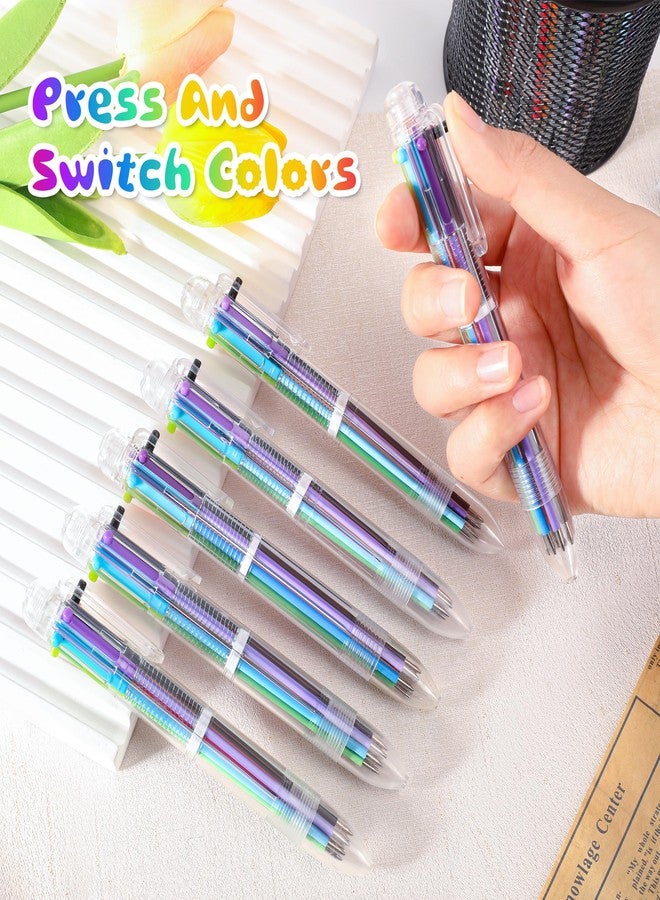 EWPJDK 30 PCS 6-in-1 Multicolor Ballpoint Pens 0.5mm Party Favors 6 Colors Retractable Multicolor Pen for Office School Supplies Kids Students Children Birthday Party Favors Gifts Fun Pens (30) - Image 4