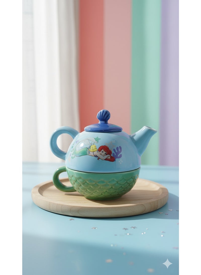 Little Mermaid Ariel Teapot and Cup (Single Set). - Image 1