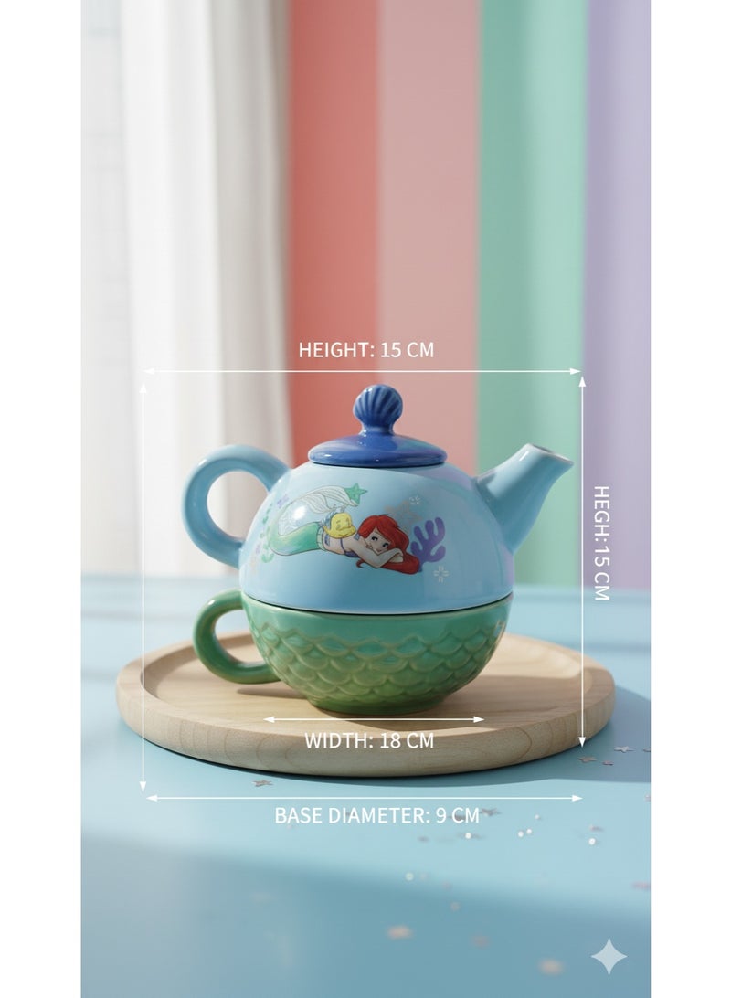 Little Mermaid Ariel Teapot and Cup (Single Set). - Image 2
