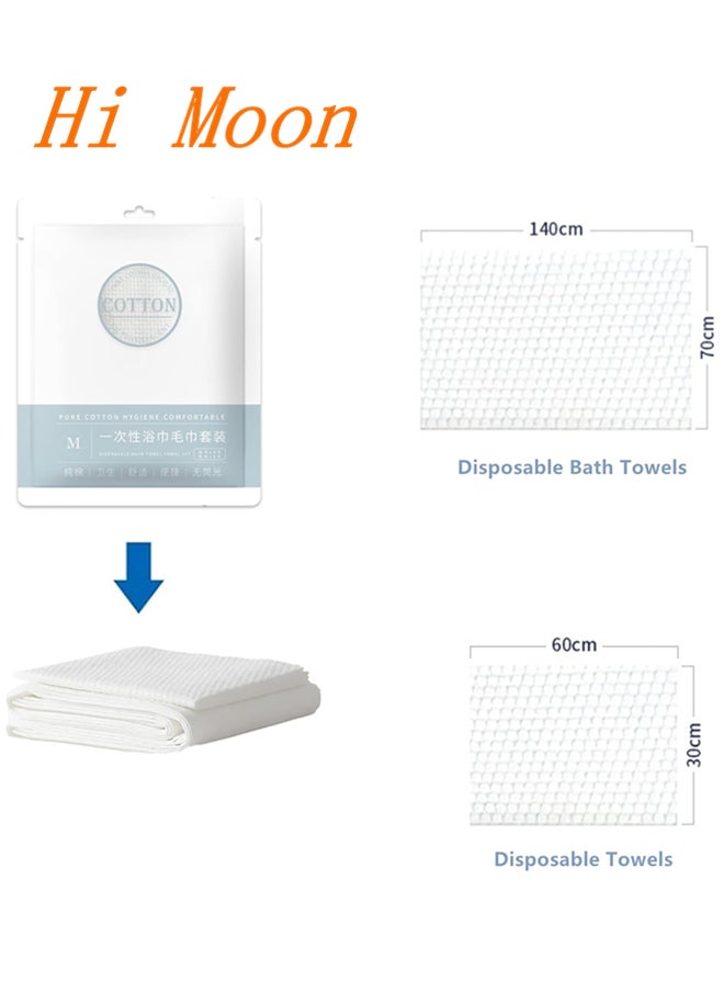 Hi Moon Disposable Bath Towels,Cotton Travel Towels,Portable Package for Travel Hotel Trip Camping Use. Soft Large Luxury Towels  - Image 4