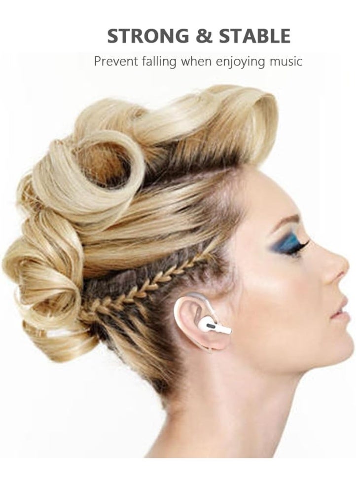 DOUGEI 2 Pairs Ear Hooks Compatible with AirPods Pro 2nd Generation and AirPods Pro [Multi-Dimensional Adjustable] Accessories Compatible with Apple AirPods 3 2 1 Gen(Transparent) - Image 5