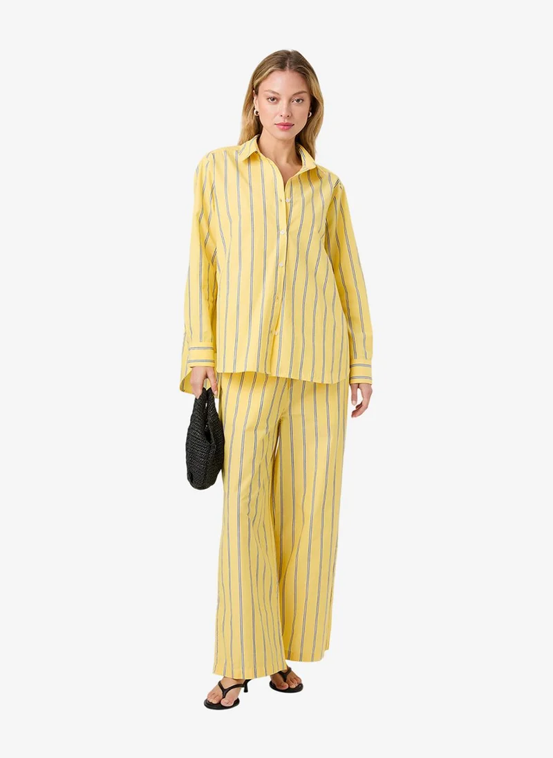 French Connection  Rhodes Poplin Nico Stripe Drawstring Pants for Women | Best Price UAE