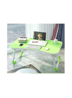 Lavish Lavish Study Table Foldable Portable Laptop Bed Table Stand Rack Computer Reading Kids Table Anti-Skid Table Home Furniture-Green  - Image 1