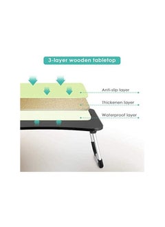 Lavish Lavish Study Table Foldable Portable Laptop Bed Table Stand Rack Computer Reading Kids Table Anti-Skid Table Home Furniture-Green  - Image 3